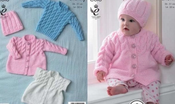 Kız ve Erkek Bebekler İçin Hırka Modelleri Çok Şirinler