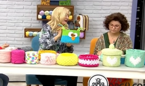 Derya Baykal Örgü Sepet Yapımı Çok Amaçlı Sepetler