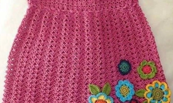 Örgü Jile Elbise Yapımı Kız Çocukları İçin Muhteşemler
