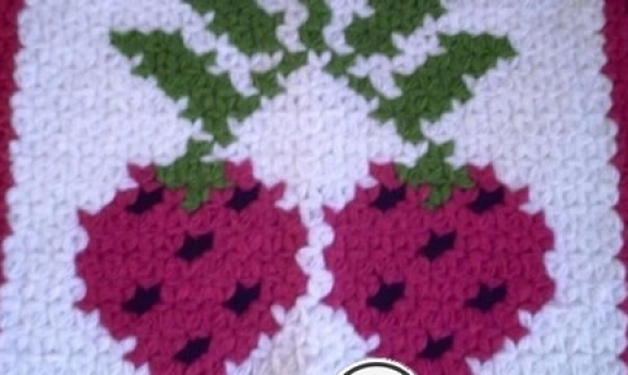 Çeyizlik Örgü Çilekli Lif Yapımı Videolu Anlatım