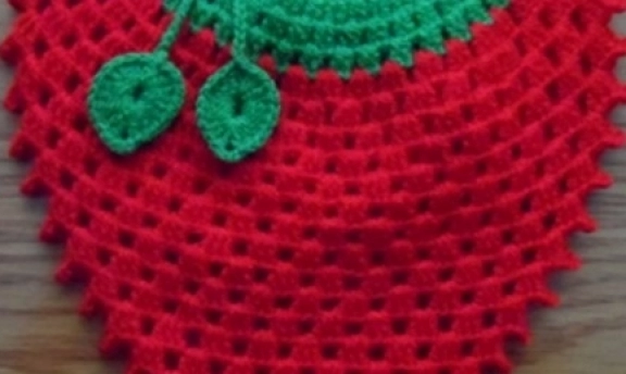 Çeyizlik Örgü Çilekli Lif Yapımı Videolu Anlatım