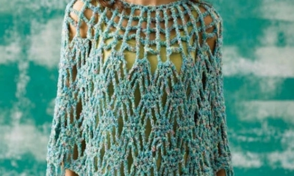 Yazlık Örgü Panço Modelleri Hanımlar Bunlar Çok Güzeller