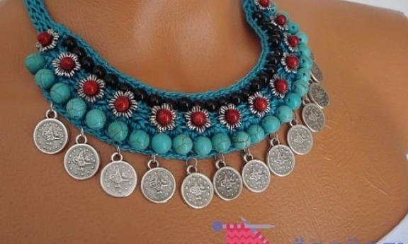 Örgüden Bayan Takı Modelleri Yapılışı Hanımlar Beğeneceğinize Garanti Veriyorum