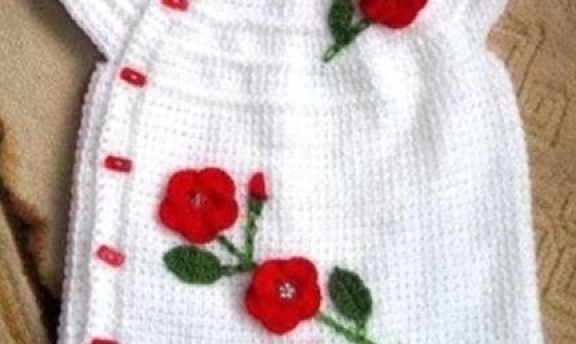 En güzel kız bebek yelek modelleri yapılışı ile birlikte