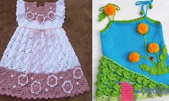 Bebekler İçin Örgü Elbiseler Bakmadan Geçmeyin Üzülürsünüz