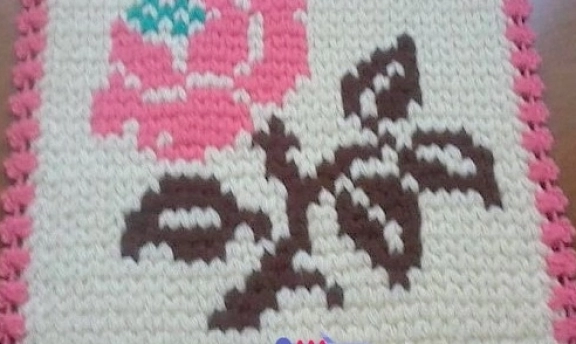 Çiçek Desenli Örgü Lif Modelleri