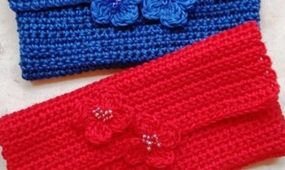 Örgü Cüzdan Örnekleri Süslemeli Çok Güzel Modeller