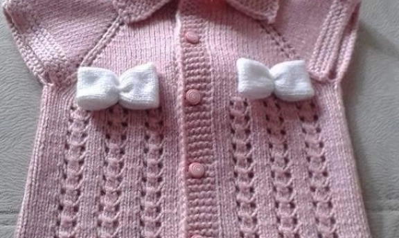 Fiyonklu Bebek Örgü Modelleri