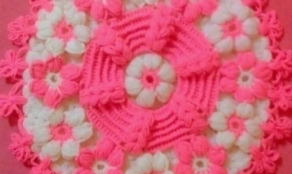 Çiçek Desenli Örgü Lif Modelleri