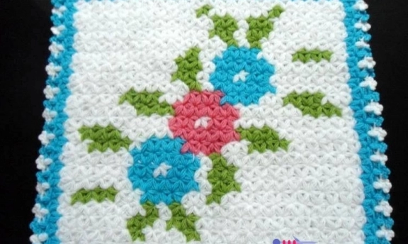 Çiçek Desenli Örgü Lif Modelleri