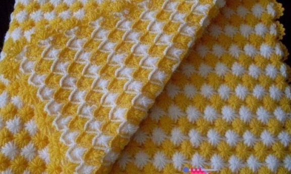 Birbirinden Renkli Motif Motif Örgü Bebek Battaniyeleri