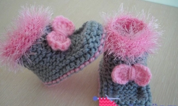 En Güzel Örgü Bebek Patik Modelleri Rengarenk
