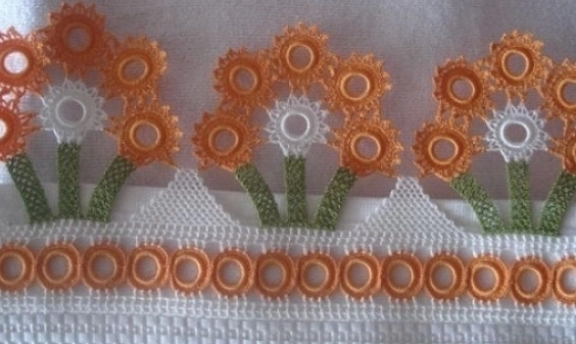 Çiçekli Havlu Kenarı Modelleri Rengarenk Daha Önce Hiç Görmediğiniz Örnekleri Burada