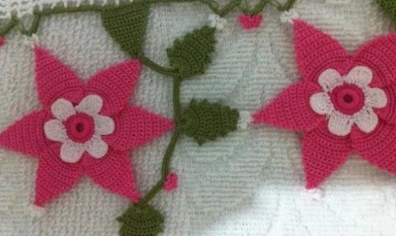 Çiçekli Havlu Kenarı Modelleri Rengarenk Daha Önce Hiç Görmediğiniz Örnekleri Burada