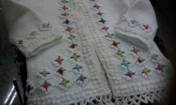 Tunus İşi Bebek Hırka Modelleri Renk Renk Desen Desen Örnekler