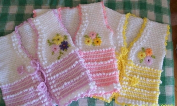 En Güzel Tunus İşi Bebek Yelekleri Çok Tatlılar Çoook