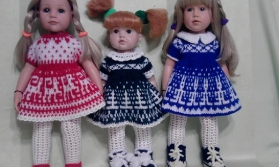 Örgüden Oyuncak Bebek Kıyafetleri ve Yapılışı Minicik Bebek Oyuncaklara Minicik Kıyafetler