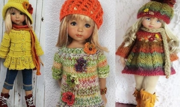 Örgüden Oyuncak Bebek Kıyafetleri ve Yapılışı Minicik Bebek Oyuncaklara Minicik Kıyafetler