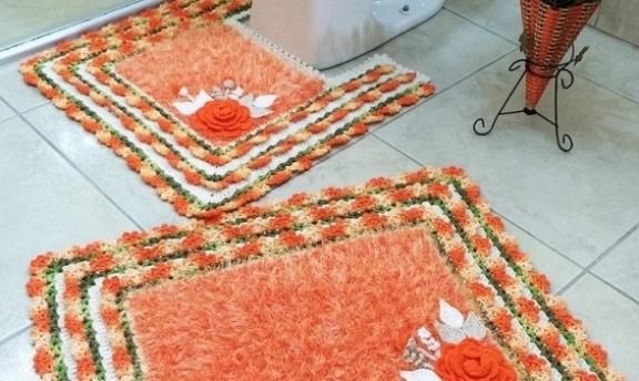 Örgüden Klozet Takımı Modelleri ve Yapılışları Daha Renkli Banyolar İçin