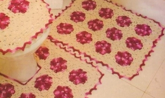 Örgüden Klozet Takımı Modelleri ve Yapılışları Daha Renkli Banyolar İçin