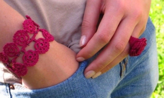 Örgüden Bayan Takı Modelleri Yapılışı Hanımlar Beğeneceğinize Garanti Veriyorum