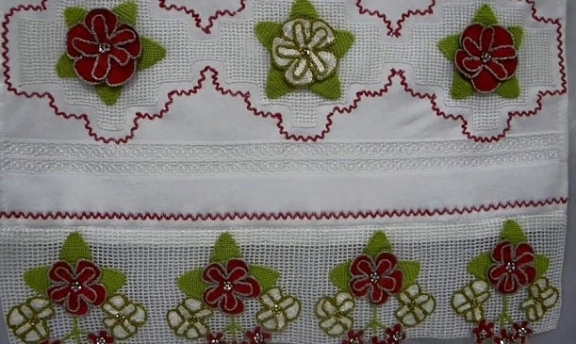 Tığ işi en yeni havlu kenarı örnekleri