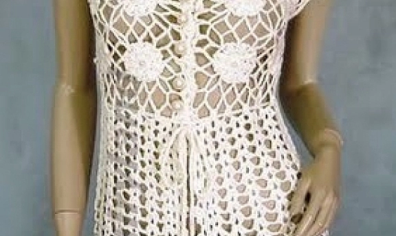 Tığ İşi Yelek Modelleri Motif Motif Yaza Yakışır Modeller