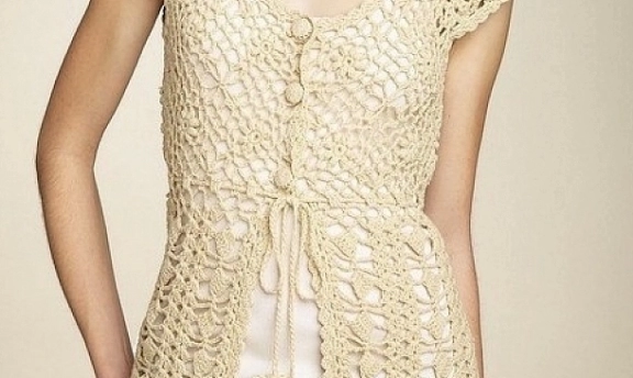 Tığ İşi Bayan Yelek Modelleri Tam Yazlık Modeller