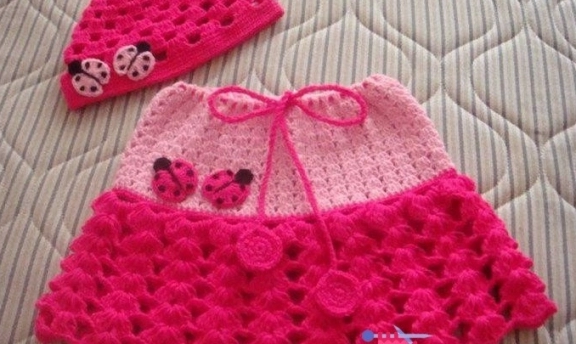 Örgü Kız Bebek Etek Modelleri Çok Renkli Modeller