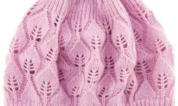 Yaprak Desenli Örgü Bere Modelleri Hanımlara Özel