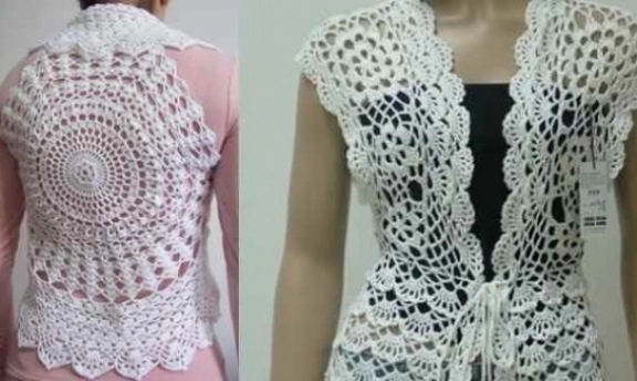 Tığ İşi Yelek Modelleri Motif Motif Yaza Yakışır Modeller