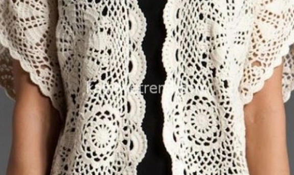 Tığ İşi Yelek Modelleri Motif Motif Yaza Yakışır Modeller