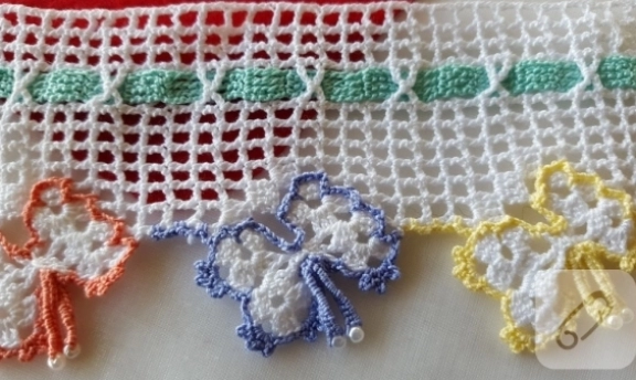 Tığ işi en yeni havlu kenarı örnekleri