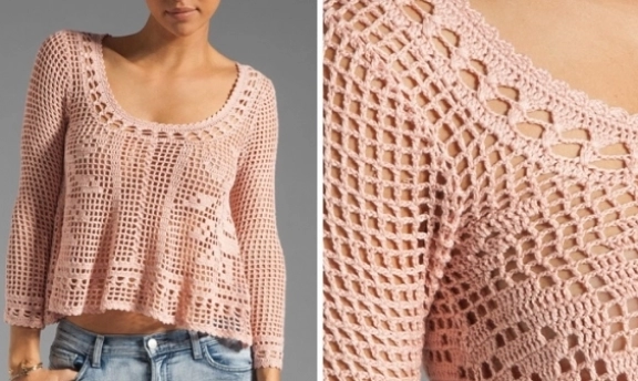 Tığ İşi Dantel Bluzlar Yazlık Kışlık Örnekler Gerçekten Görülmeye Değer