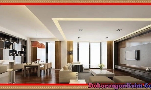 L Tipi Salonlar İçin En İdeal Asma Tavan Modelleri