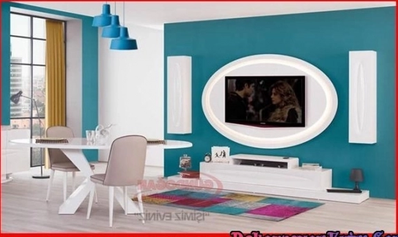 Elips TV-Duvar Ünitesi Tasarımlarından Şahane Örnekler