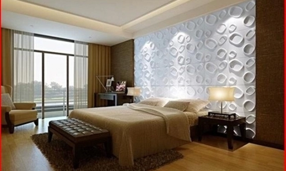Yatak Odası Dekorasyonunda Dekoratif 3D Duvar Panelleri