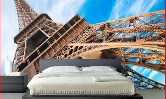 Yatak Odası Dekorasyonları İçin Manzaralı Duvar Kağıtları