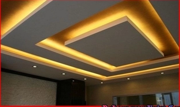 Salonlarınıza Özel Dikdörtgen ve Kare Asma Tavan Tasarımları