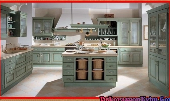 Country Tarzı Mutfak Dolabı Modellerinden Şahane Örnekler