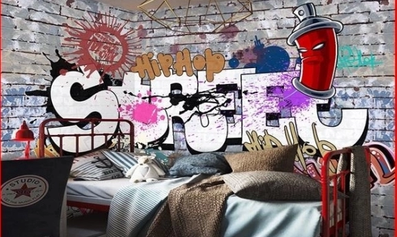Graffiti Duvar Kağıtları ile Sıradışı Mekanlar
