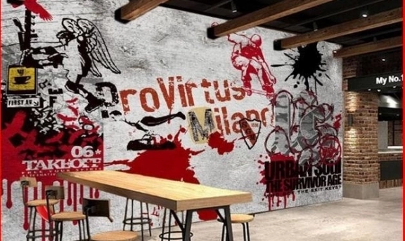 Graffiti Duvar Kağıtları ile Sıradışı Mekanlar