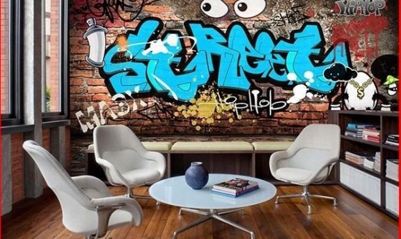 Graffiti Duvar Kağıtları ile Sıradışı Mekanlar