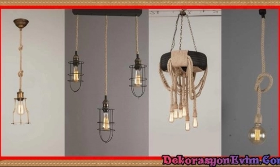 Dekoratif Aydınlatmada Yeni Moda Halat Avize Modelleri
