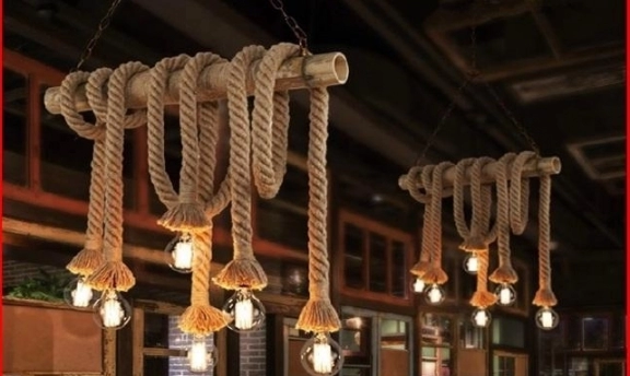 Dekoratif Aydınlatmada Yeni Moda Halat Avize Modelleri