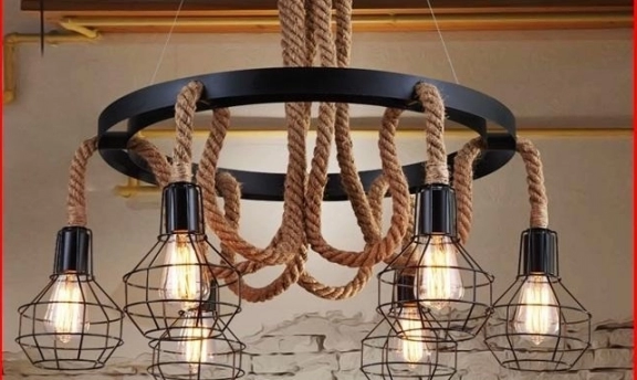 Dekoratif Aydınlatmada Yeni Moda Halat Avize Modelleri