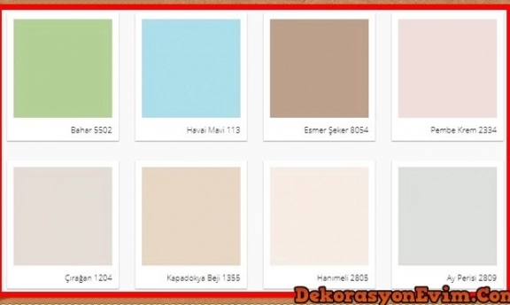 Trend İç Cephe Duvar Renkleri 2018 Permolit Boya'da