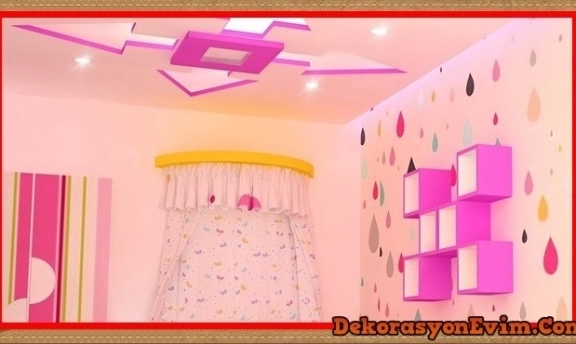 Genç Odaları İçin Süper Asma Tavan Modelleri