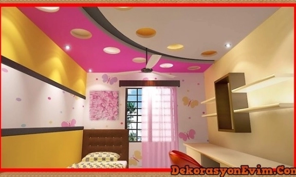 Genç Odaları İçin Süper Asma Tavan Modelleri