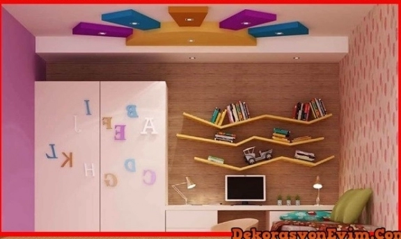 Genç Odaları İçin Süper Asma Tavan Modelleri